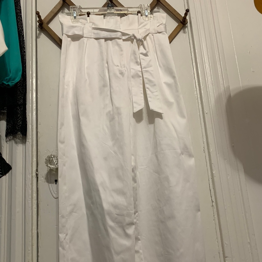 White Cotton Pants